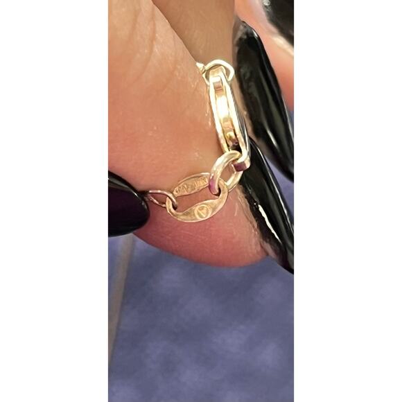 925 Sterling Silver Cross Pendant Necklace 16” Rhinestones Italy Thailand Marked - Picture 9 of 10